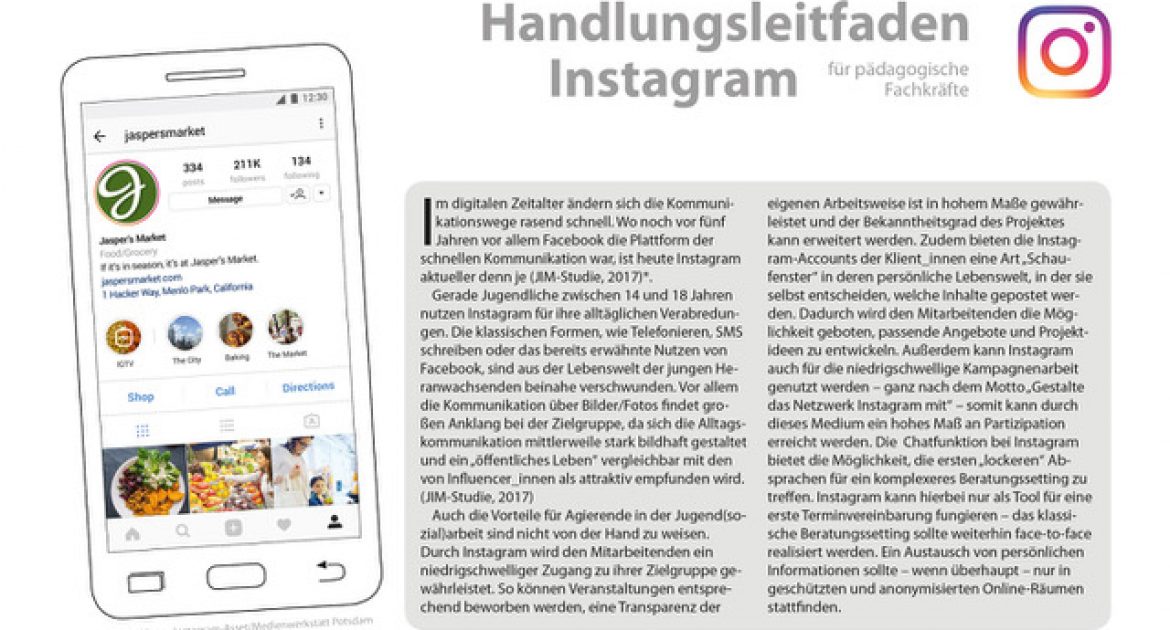 Instagram Leitfaden Fur Padagogische Fachkrafte Veroffentlicht Medienwerkstatt Potsdam